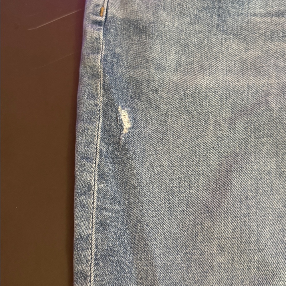 LOFT Straight Leg Women's Jeans in Light Blue Denim - Picture 6 of 6